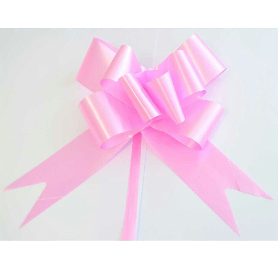 image 1 of 10Pcs 50mm Light Pink Pull Bows