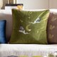 image 1 of Paoletti Moonlit Flight Embroidered Velvet Cushion