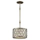 image 1 of Lucia 1 Light Ceiling Cylindrical Pendant Polished Silver, E27