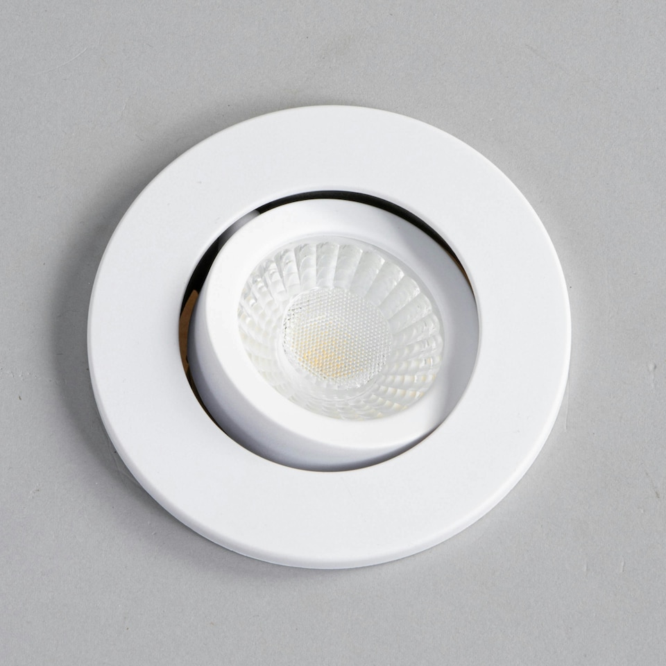 image 1 of BHS Cal LED Fire Rated IP65 Recessed Spotlight | White | Matte White | 1