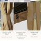 image 8 of Outsunny 3 x 4m Hardtop Gazebo Aluminium Garden Pavilion Brown