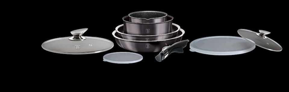 image 1 of Berlinger Haus 9Pc Carbon Pro Cookware Set