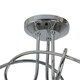 image 7 of Bungo 3 Light Polished Chrome & Smoked Glass Semi Flush Ceiling Light