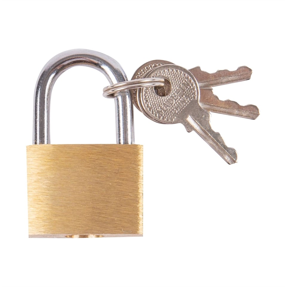 Blackspur Brass Padlock - 2cm | Gold | Brass
