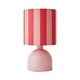 image 8 of ValueLights Miley Pink Stripes Drum Lamp Shade Pale Pink Table Lamp | Pink