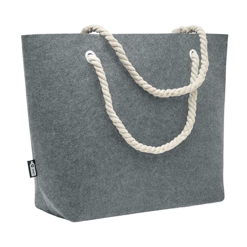 image 1 of MidOcean Feltsea RPET Felt Beach Shopper Bag - Grey - One Size Grey