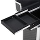 image 6 of Yaheetech Aluminum Makeup Train Case with Slide-Out Drawer Black Black
