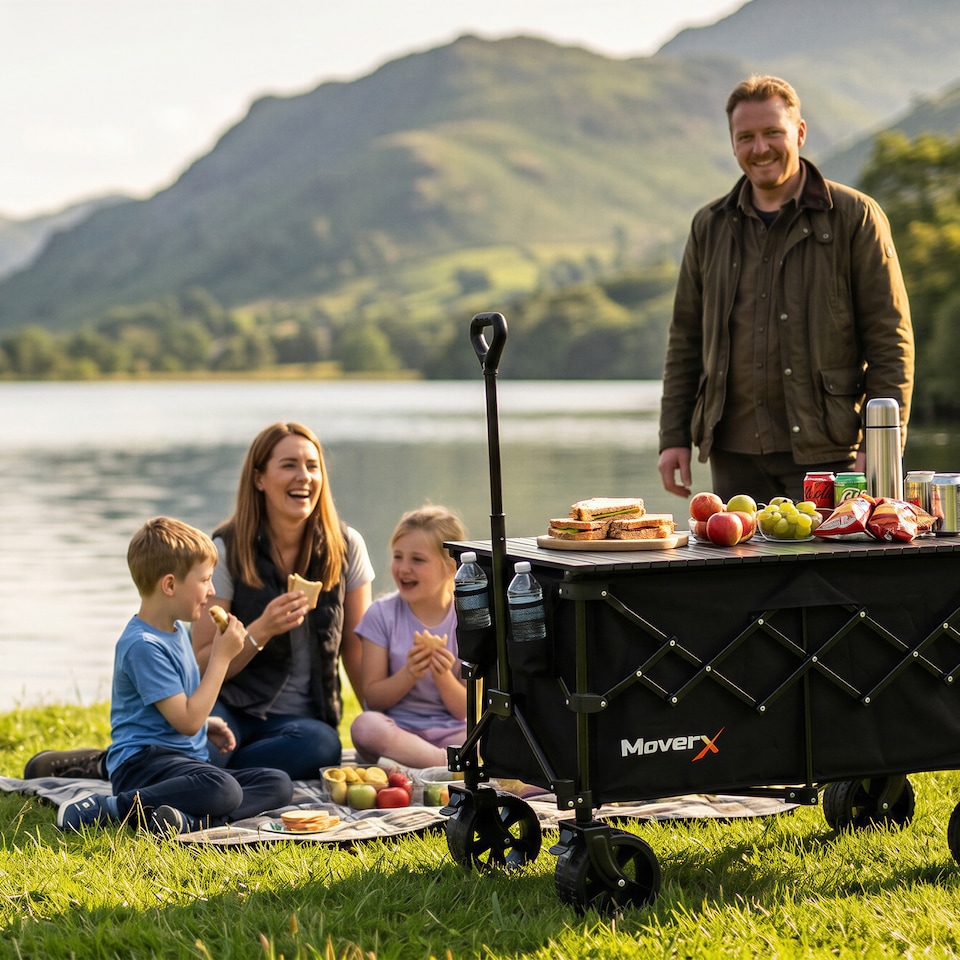 image 1 of MoverX 200L/150kg 2-in-1 Camping Tabletop Trolley / Table