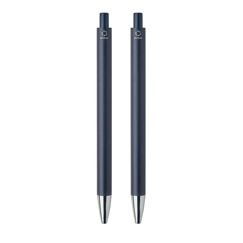 image 1 of MidOcean Orwell Recycled Aluminium Pen Set (Pack of 2) - French Navy - One Size