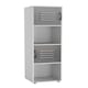 image 8 of 4 -Cube Tall Shelving Unit With Metal Doors White | White / Grey
