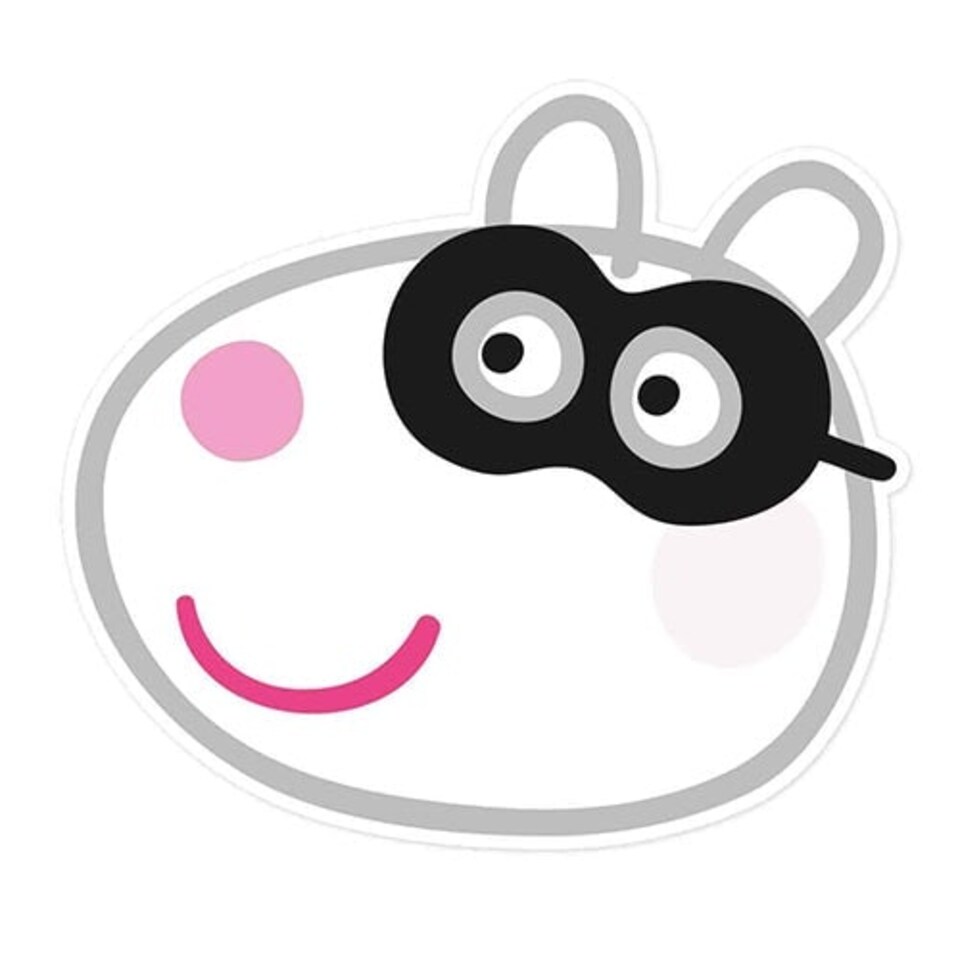 Suzy Sheep Peppa Pig Halloween Cardboard Face Mask