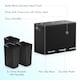 image 7 of 3 Compartment 45L Waste & Recycling Kitchen Bin (3 x 15L) | Black | Black | 45L