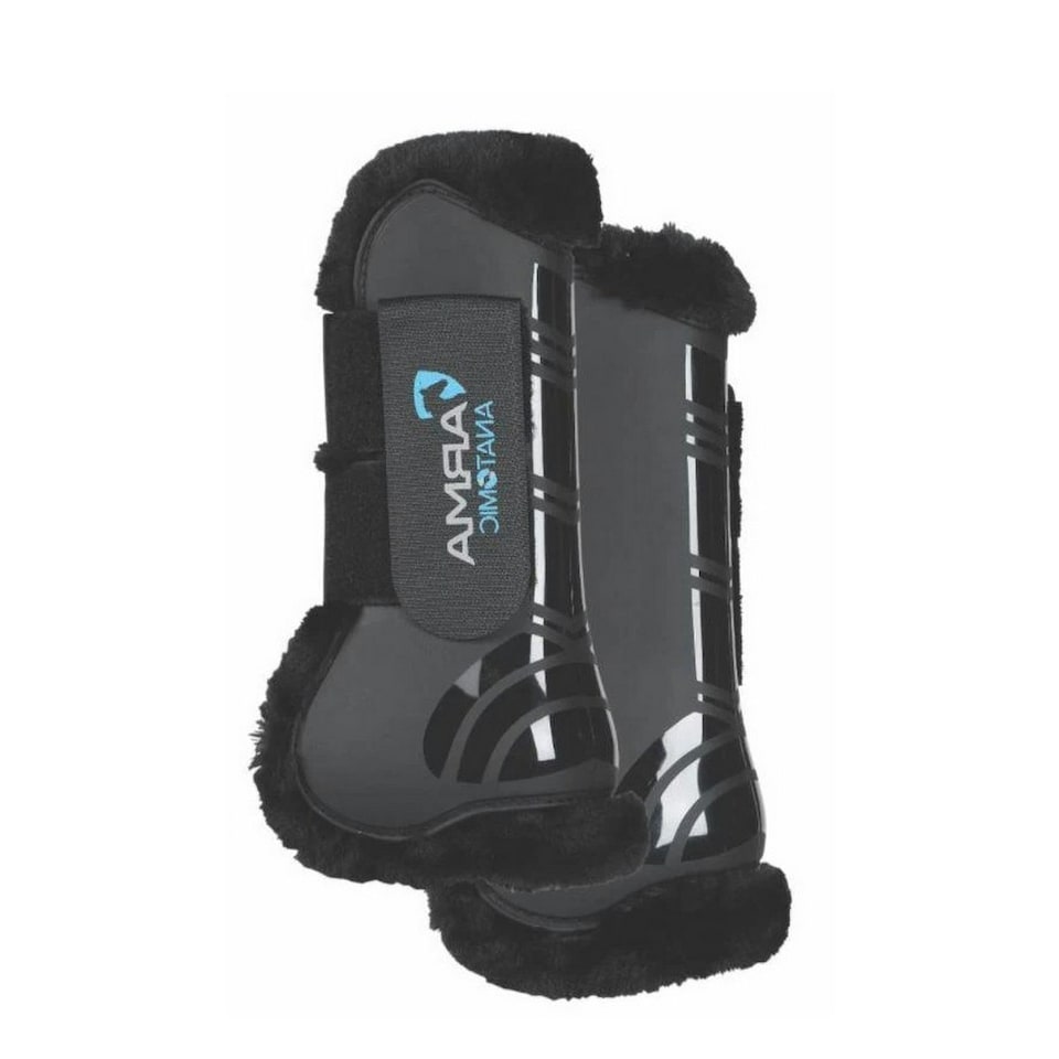 image 1 of ARMA SupaFleece Horse Tendon Boots (Pack of 2) - Black - Pony