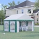 image 2 of Outsunny 4 x 4m Marquee Gazebo, Party Tent with Sides and Double Doors