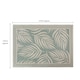 image 9 of JVL Lightweight Reversible Outdoor Rug – Large Leaf Pattern, Plastic Woven 150 x 210 cm