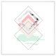 image 1 of Geometric overlays (Picture Frame) White | L