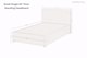 image 5 of Sloomy Manhattan Pebble Plush Divan Bed Base No Drawers With 54 Inch Floor Standing Headboard | Brown | Pebble | Small Single | 1