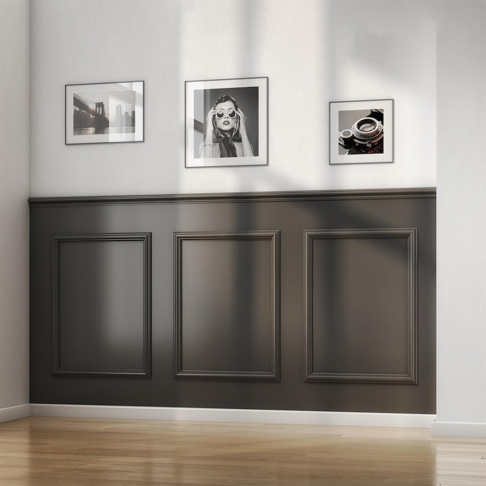 image 1 of Cheshire Mouldings WPKT1 Dado Wall Panelling Kit (H) 2000mm (W) 45mm (T) 9mm