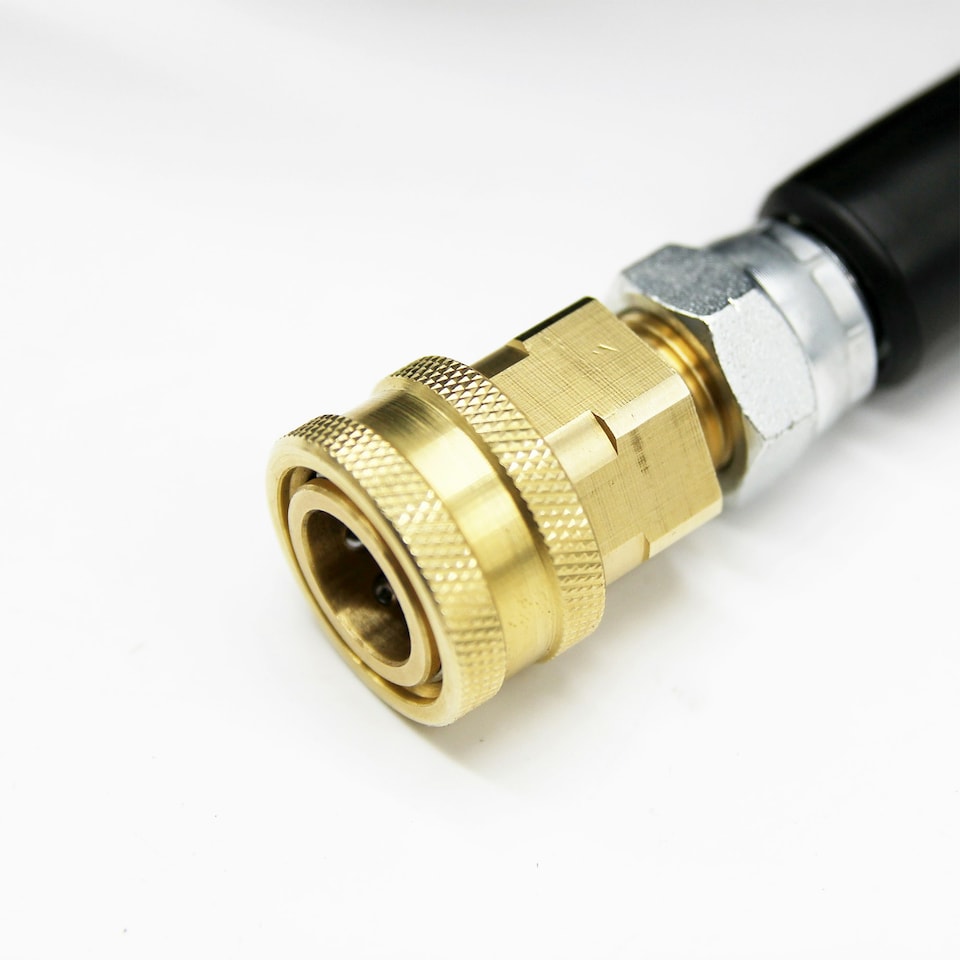 image 1 of Heavy Duty 5/16" Pressure Washer Hose - 3/8" Male & Female Quick Release, 250 Bar/3750 PSI Rated Black | 20m