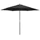 image 1 of Harbour Housewares Wooden Garden Parasol - 2.7m - Black | Black | Black