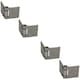 image 1 of 4 Pack Large Steel Butt Hinge Extra Heavy Duty Industrial Quality 76x157mm Silver