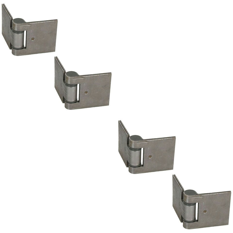 image 1 of 4 Pack Large Steel Butt Hinge Extra Heavy Duty Industrial Quality 76x157mm Silver