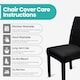 image 3 of Velvet Stretch Chair Covers, Spandex Dining Chair Slipcovers