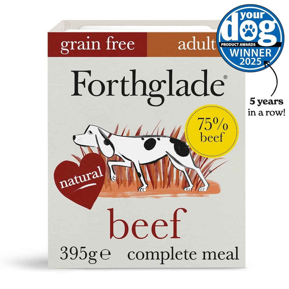 image 1 of Beef & Sweet Potato Wet Dog Food (18x395g)