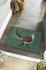 image 4 of My Mat Nylon Indoor Pattern Pheasant Green Door Mat 50x75