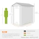 image 5 of Outsunny 4 x 6ft Plastic Garden Storage Shed with Foundation Kit, Polypropylene Outdoor Storage Tool House with Ventilation Slots and Lockable Door, Grey