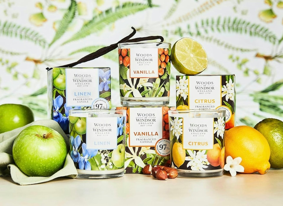 image 1 of Woods of Windsor Candle Citrus 150g | Yellow