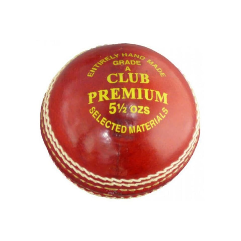 Carta Sport Grade A Cricket Ball - Red/White - One Size