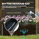 image 5 of Outsunny Raised Garden Bed with Trellis and Drainage Hole, Planter Box Black 