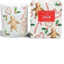 Gisela Graham Gingerbread and Candy Cane Scented Christmas Candle