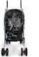 image 1 of Pet Stroller Dog Cat Puppy Pram Pushchair Travel Cart Jogging Buggy Carrier (Black with Cover)