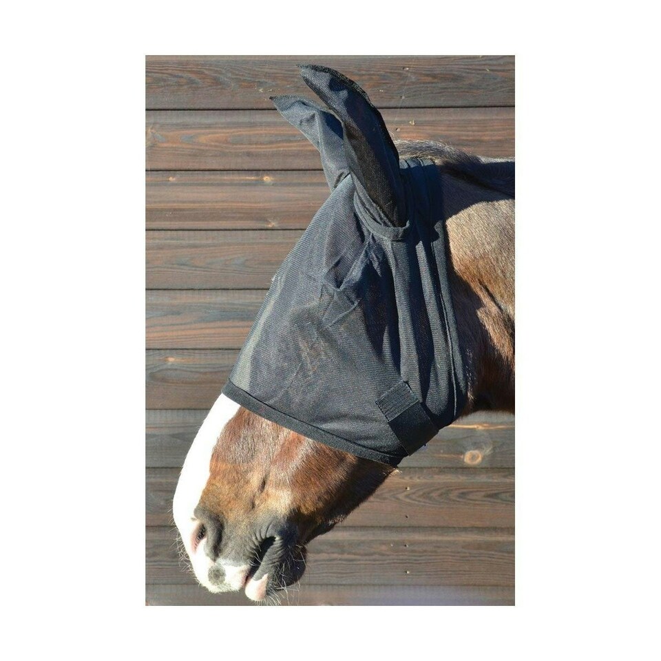 image 1 of Hy Fly Mask With Ears - Black - XL