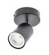 image 5 of CGC Lighting JACK Black Single-Head GU10 Adjustable Spotlight | Black | Black | Height: 14.5 cm, Diameter: 5.3 cm, Ceiling rose: 9 cm