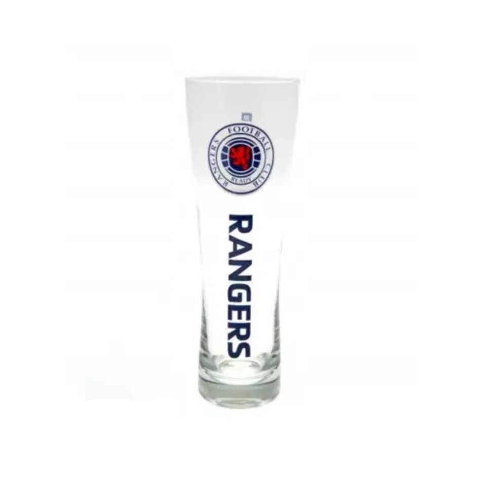 image 1 of Rangers FC Wordmark Slim Tall Glass Clear