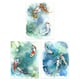 image 1 of Set Of 3 Watercolour Japanese Koi Carp Fish Pond Bathroom Wall Art Prints 12X16 Inch