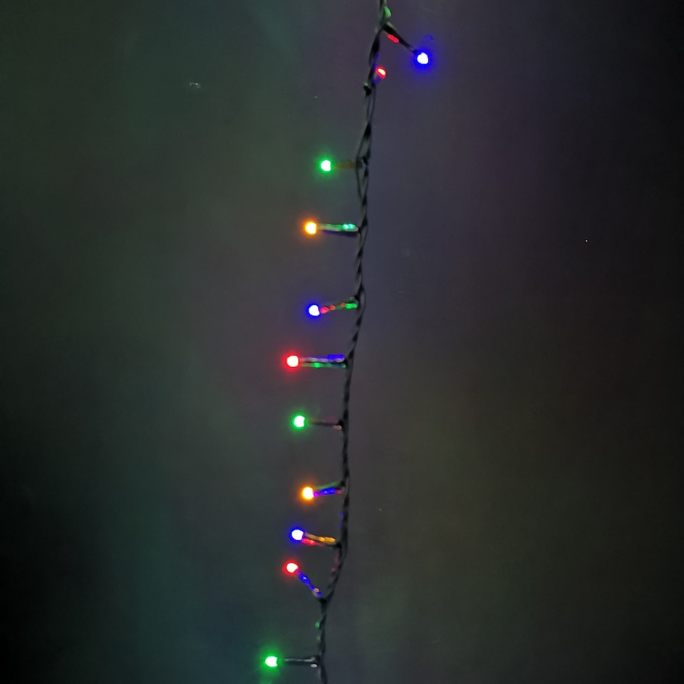 image 1 of 1500 LED 37.5m Indoor Outdoor Christmas Multi Function Mains Operated String Lights with Timer in Multicoloured | Multi | Multi Coloured