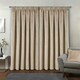 image 5 of Oxford Cream Velvet Curtains 90 x 72 inch (229 x 183 cm) 100% Blackout Pencil Pleat Thermal Noise Reducing Curtains for Bedroom and Living Room