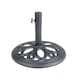 image 1 of Charles Bentley 12kg Cast Iron Round Patio Umbrella Parasol Base Stand - Black