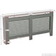 image 2 of Vida Designs Milton Radiator Cover Painted MDF Slatted Cabinet, Grey, 172cm