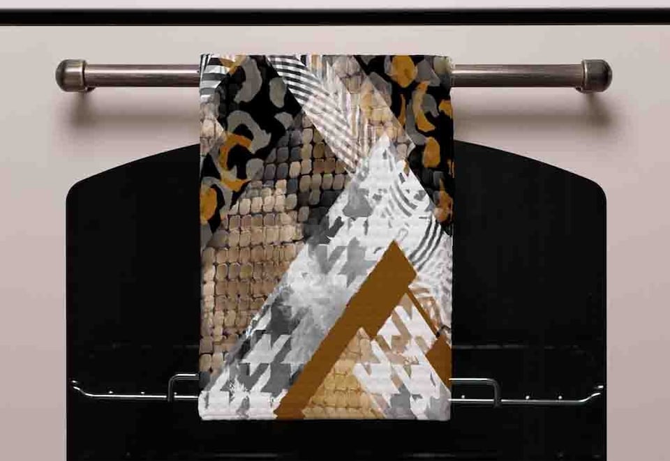 image 1 of Geometric Snake Skin & Patterns (Kitchen Towel)