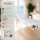 image 2 of Massage Table 3 Zones Massage Table Massage Bed Cosmetic With Lounger Bag Head- And Armrests | White | white | 1