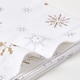 image 6 of Homescapes Gold Snowflake Christmas Tablecloth - 137 x 137 cm | White | 137cm x 137cm (54" x 54")
