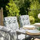 image 2 of Hadleigh 6 Seater Garden Dining Furniture Set In Grey Pattern