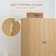 image 7 of HOMCOM 2 Door Wardrobe with 2 Drawers, Hanging Rail, Clothes Storage Organiser