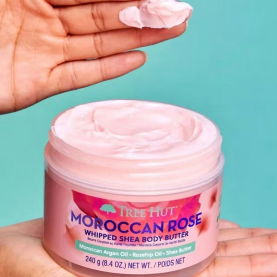 image 1 of Tree Hut Whipped Shea Body Butter Moroccan Rose 240g