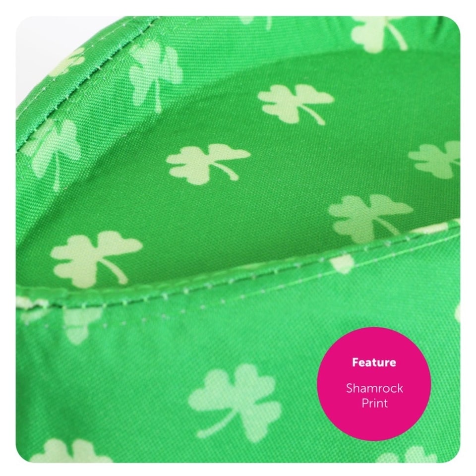 image 1 of Irish Leprechaun Costume & Red Beard Green | M
